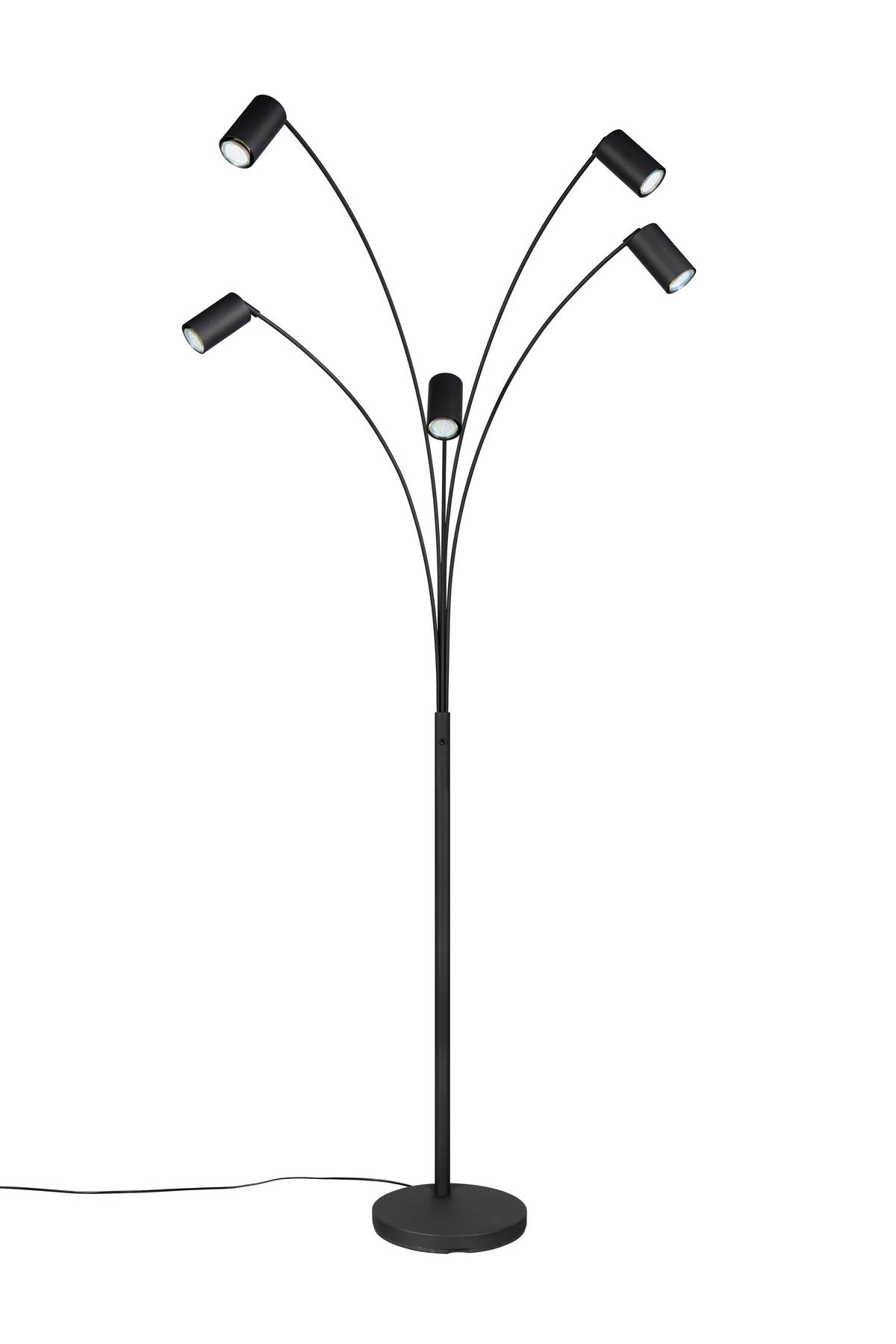STEHLAMPE MARLEY - Schwarz - 28/28/200 cm - Schwarz, Metall (80/80/200cm) - Trio Leuchten