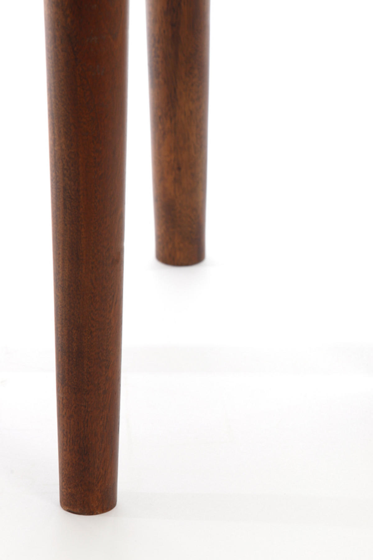 BEISTELLTISCH Qiano Braun Ø45/45 cm - Dunkelbraun, Holz (45/45/45cm) - Light & Living