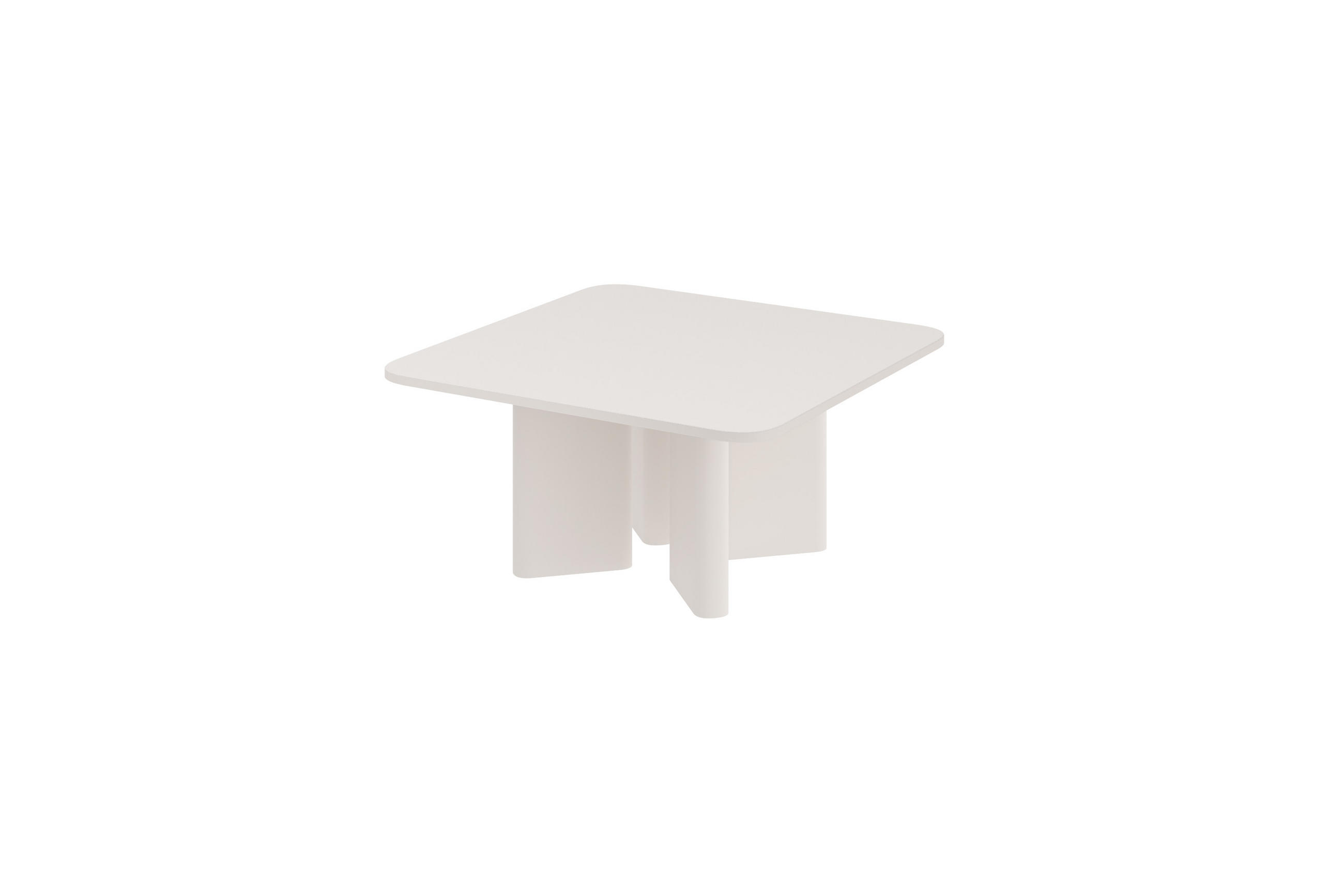 designimpex Couchtisch Beige 80x50x80 cm
