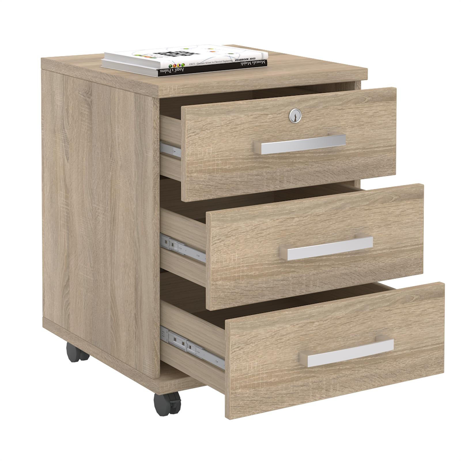 ROLLCONTAINER VANCOUVER - Sonoma Eiche, Holzwerkstoff (44/58/45cm) - CARO-Möbel