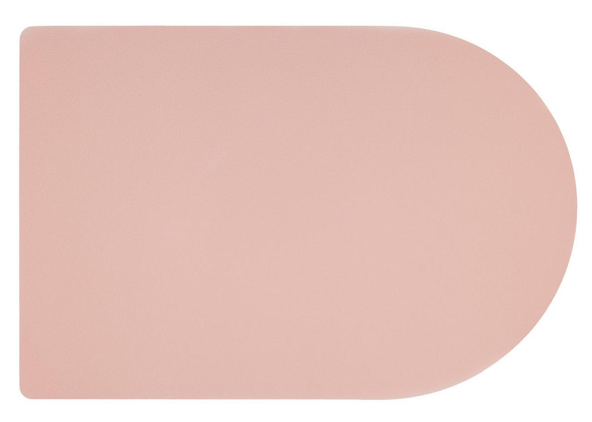 TISCHSET Platzdecke - Vegan Leder - Grau / Rosa - Bread - doppelseitig - 44 x 30 cm - Pink, Kunststoff (30/44cm) - Jay Hill