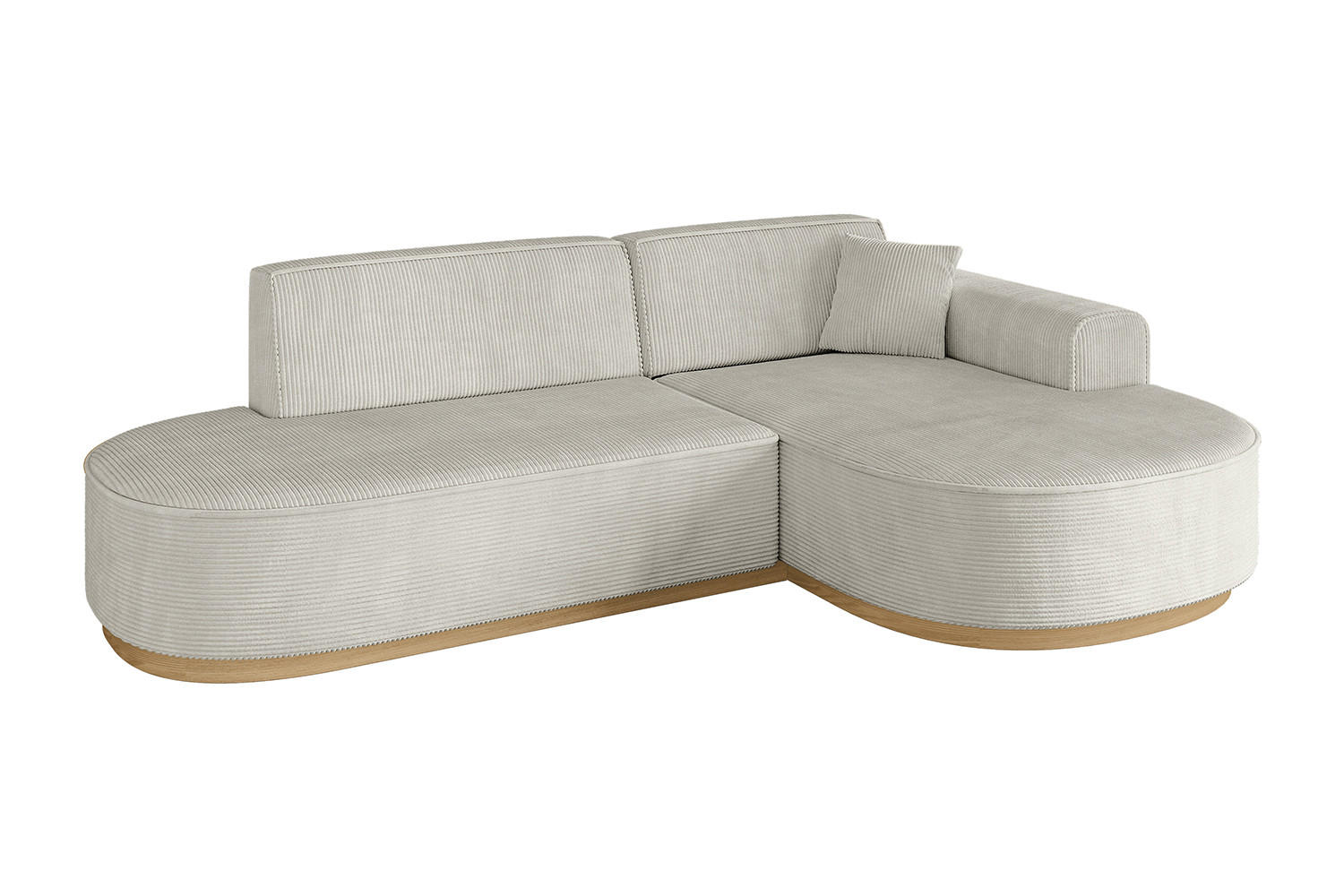 Altdecor Ecksofa Creme 243x171 cm