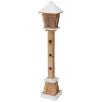 DEKOFIGUR Laterne LED 75 cm - Beige, Holz (14/75/14cm) - Home Styling Collection