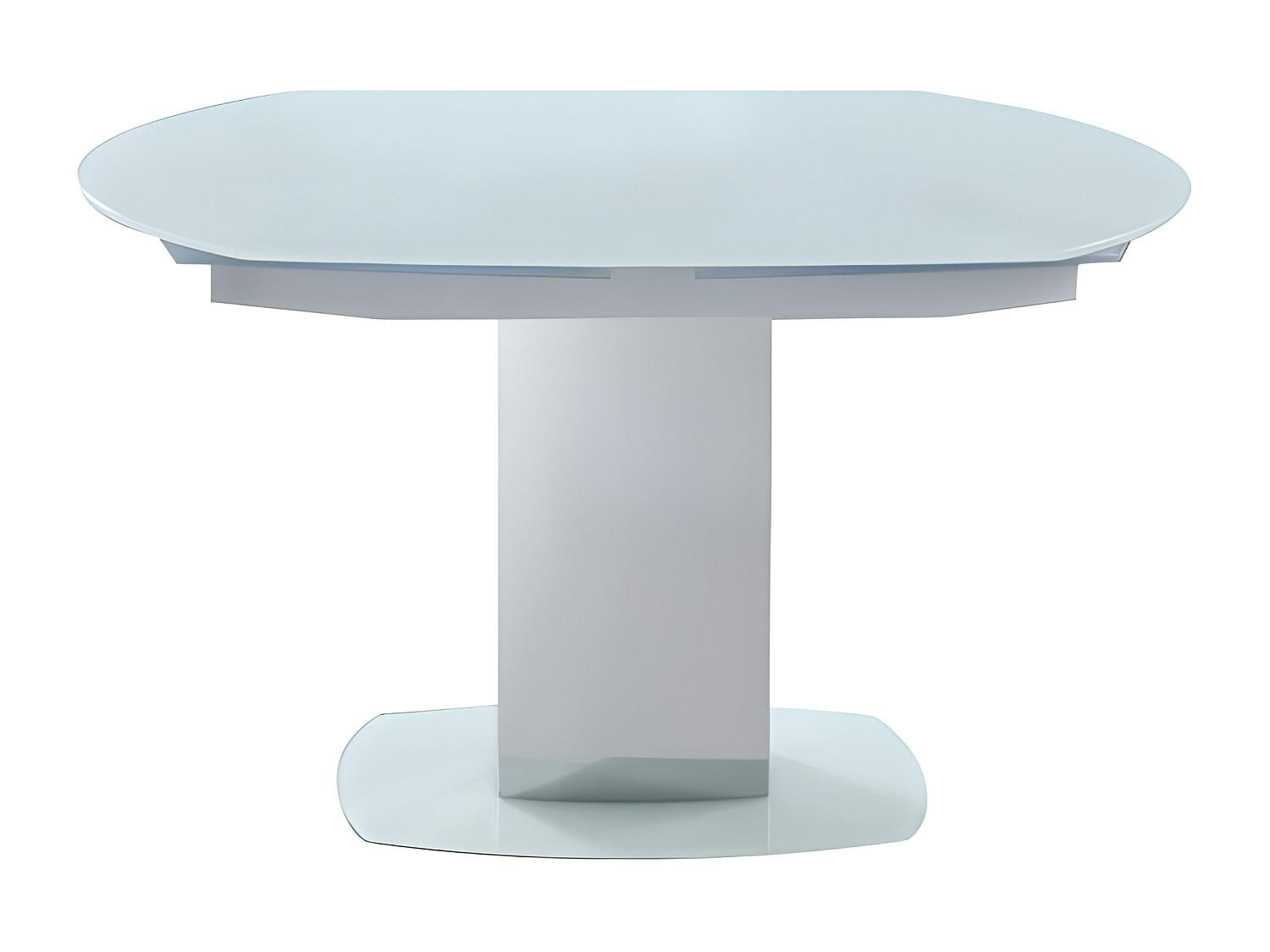 ESSTISCH - 6 Personen, 8 Personen - Glas - Weiß - TALICIA - Weiß, Glas (105/130/75cm) - Vente-Unique