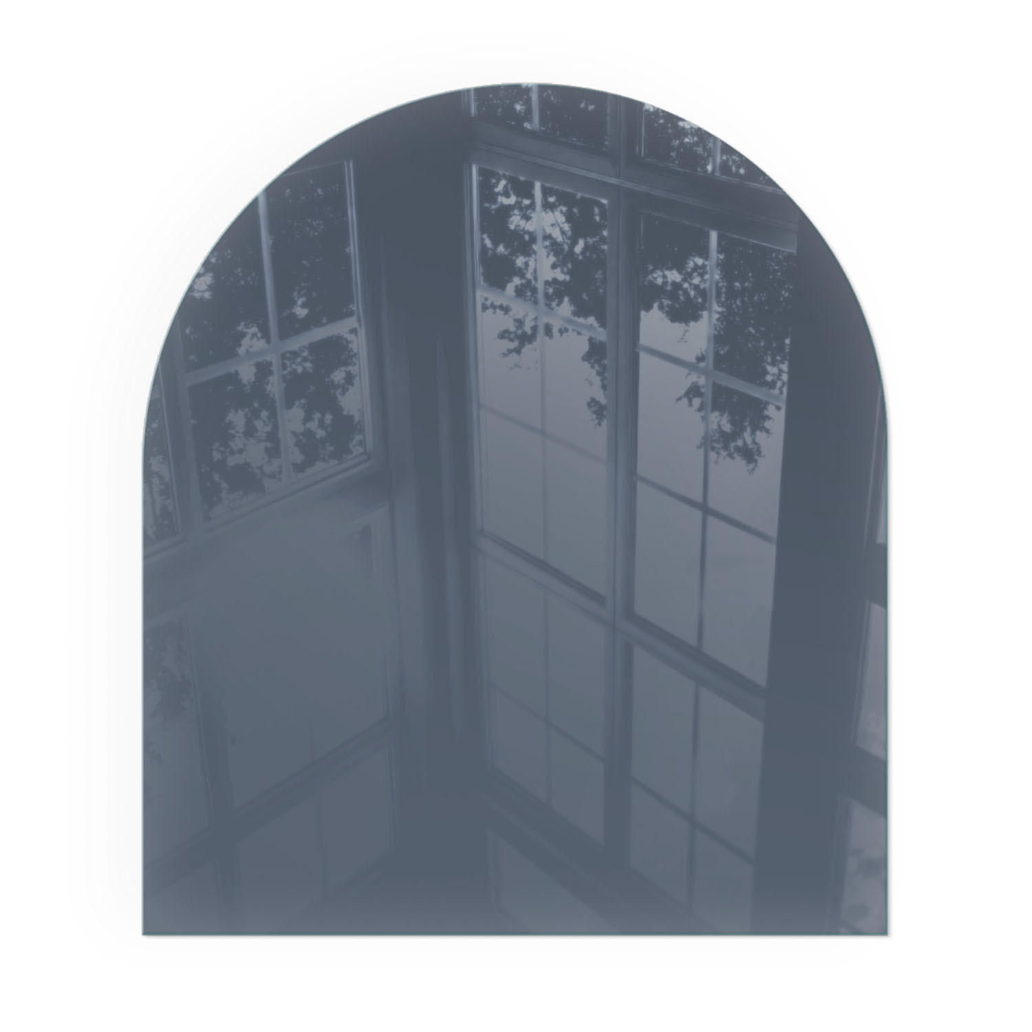 GLASPLATTE für Kamin 80x70 cm - Dunkelblau, Glas (80/70/0.4cm) - TULUP