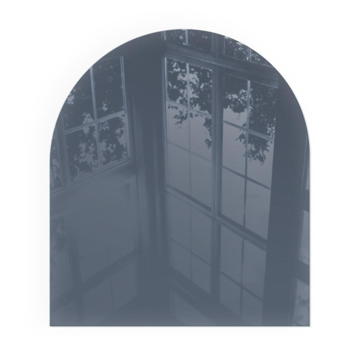 GLASPLATTE für Kamin 80x70 cm - Dunkelblau, Glas (80/70/0.4cm) - TULUP