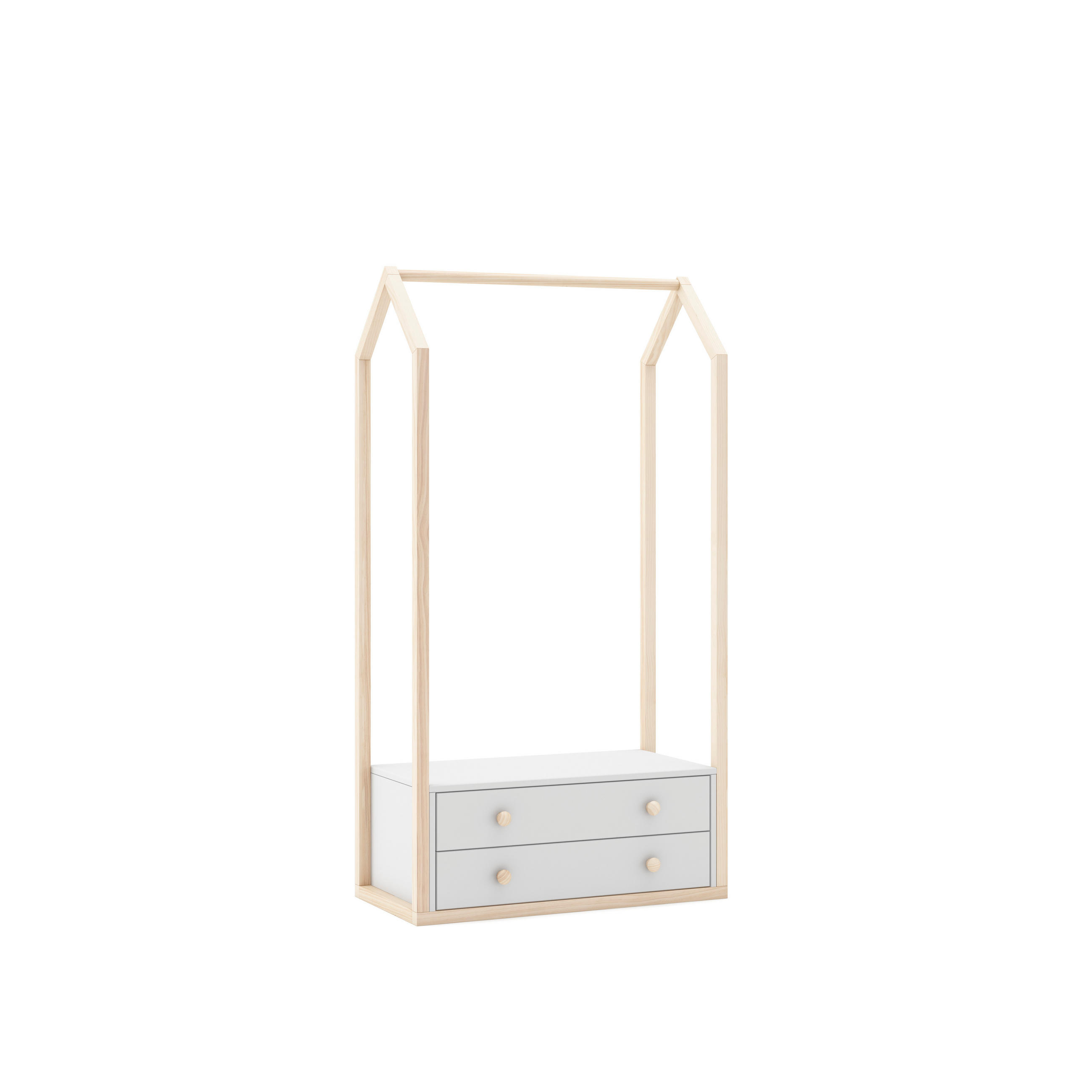 SCHRANK Esteban Beige 80/40/170 cm - Beige, Holz (40/170/80cm) - Calicosy