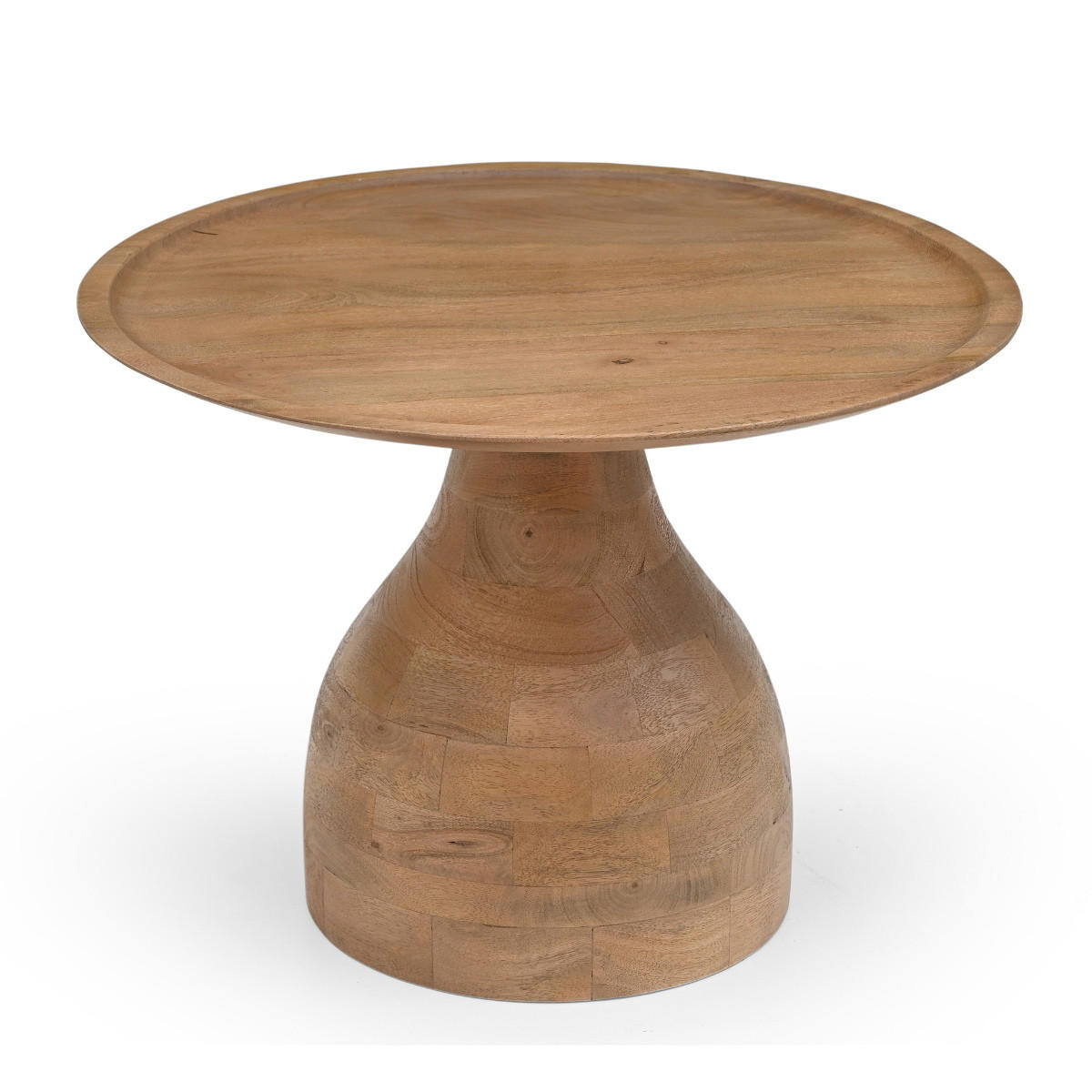 BEISTELLTISCH rund aus Mangoholz Ø60cm, natürlich - Braun, Holz (60/60/42cm) - Giga Meubel