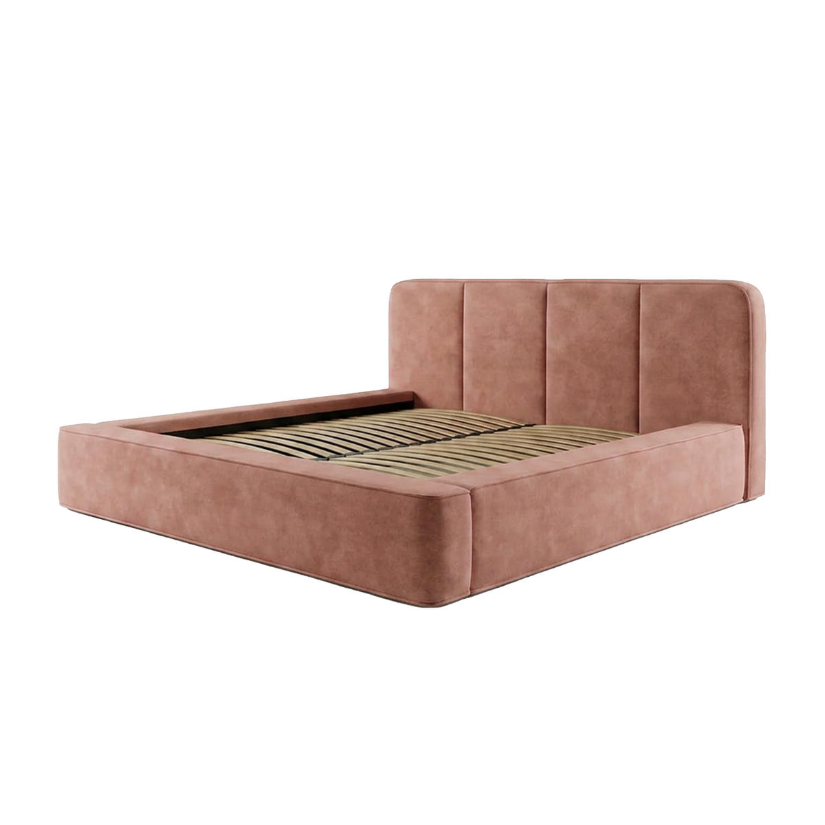 POLSTERBETT RANDELA 160x200 cm, Hellrosa - Pink, Textil (200/160cm) - Fedve
