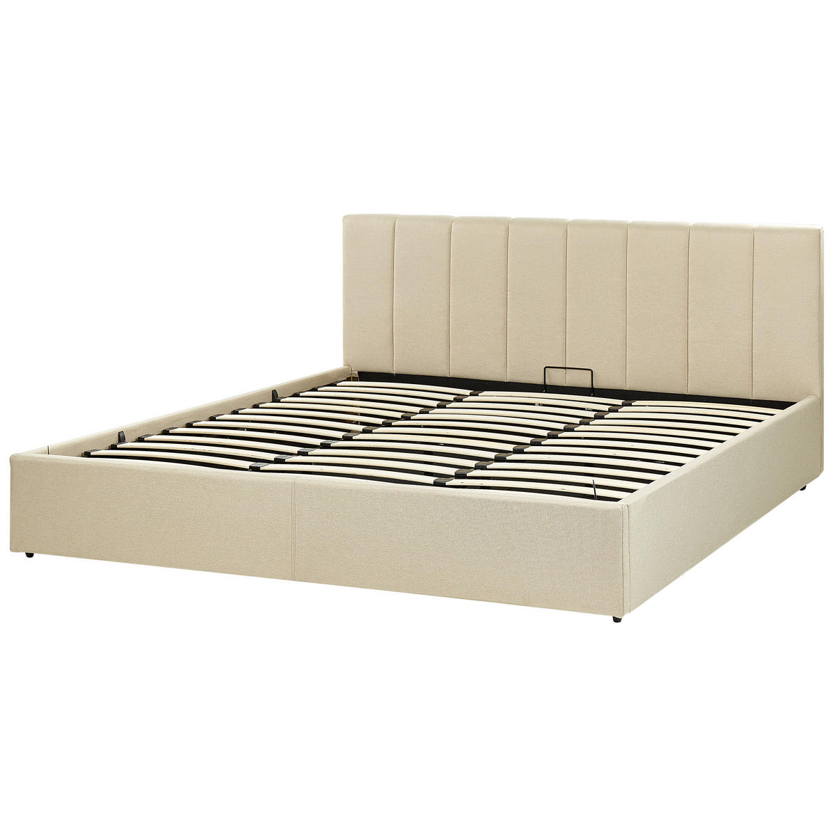 POLSTERBETT 180/200cm Beige Dreux - Beige, Textil (180/200cm) - Beliani
