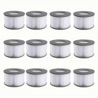 ERSATZFILTER 12er Set für Whirlpool ab 2020 - Schwarz, Textil (5/6/6cm)