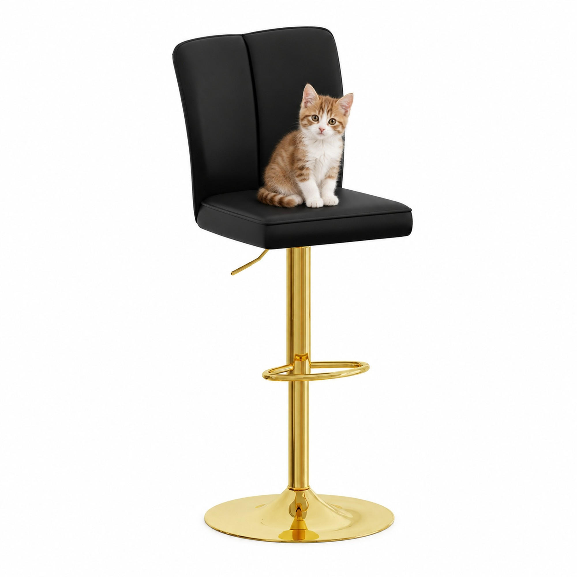 Mivray Barhocker Schwarz 44x117.5x44.5 cm