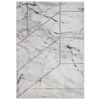 TEPPICH modern Flachgewebe MARBELO Grau 200 x 300 cm - Grau, Textil (200/300cm) - Novatrend