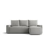 ECKSOFA mit Schlaffunktion SAVIO Quelle 83 Rechts - Grau, Textil (232/140cm) - Bedante