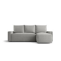 ECKSOFA mit Schlaffunktion SAVIO Quelle 83 Rechts - Grau, Textil (232/140cm) - Bedante