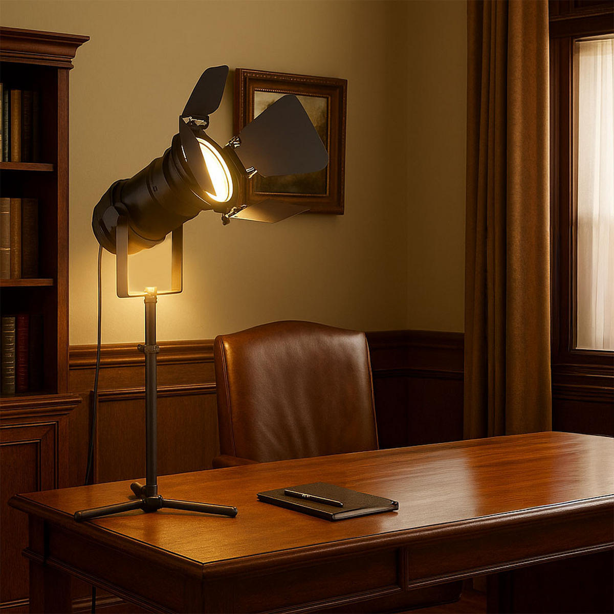 LED TISCHLEUCHTE Metall Schwarz - Schwarz, Kunststoff (27.5/24/48.5cm) - Globo Lighting