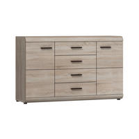 KOMBIKOMMODE Link Eiche Sonoma 140 / 42 / 86,5 cm - Braun/Sonoma Eiche, Holz/Holzwerkstoff (140/86/42cm) - Feldmann-Wohnen