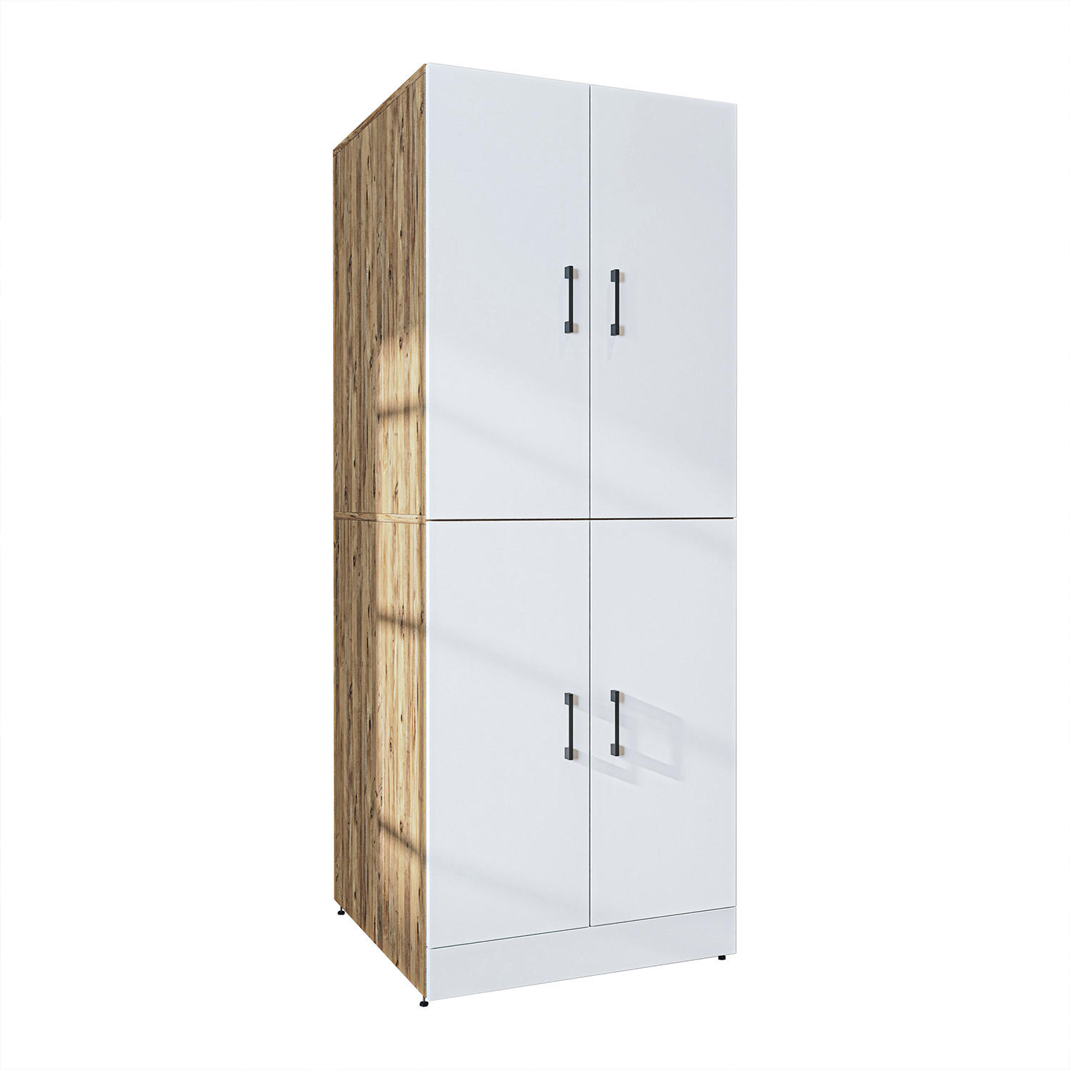 WASCHMASCHINENSCHRANK DORA-II 70cm Breit - Eiche Bianco, Holzwerkstoff (70/186/74cm)