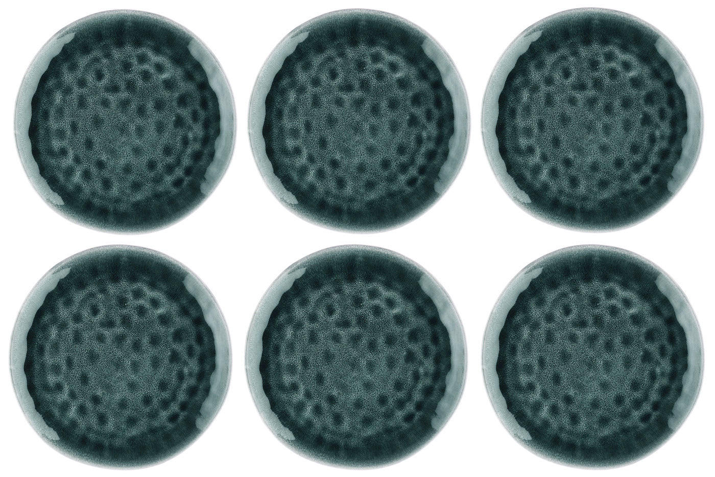 TELLER Moon Ø28,5cm - 6er-Set - Petrolfarben - Blau, Keramik (28.5cm) - Björn