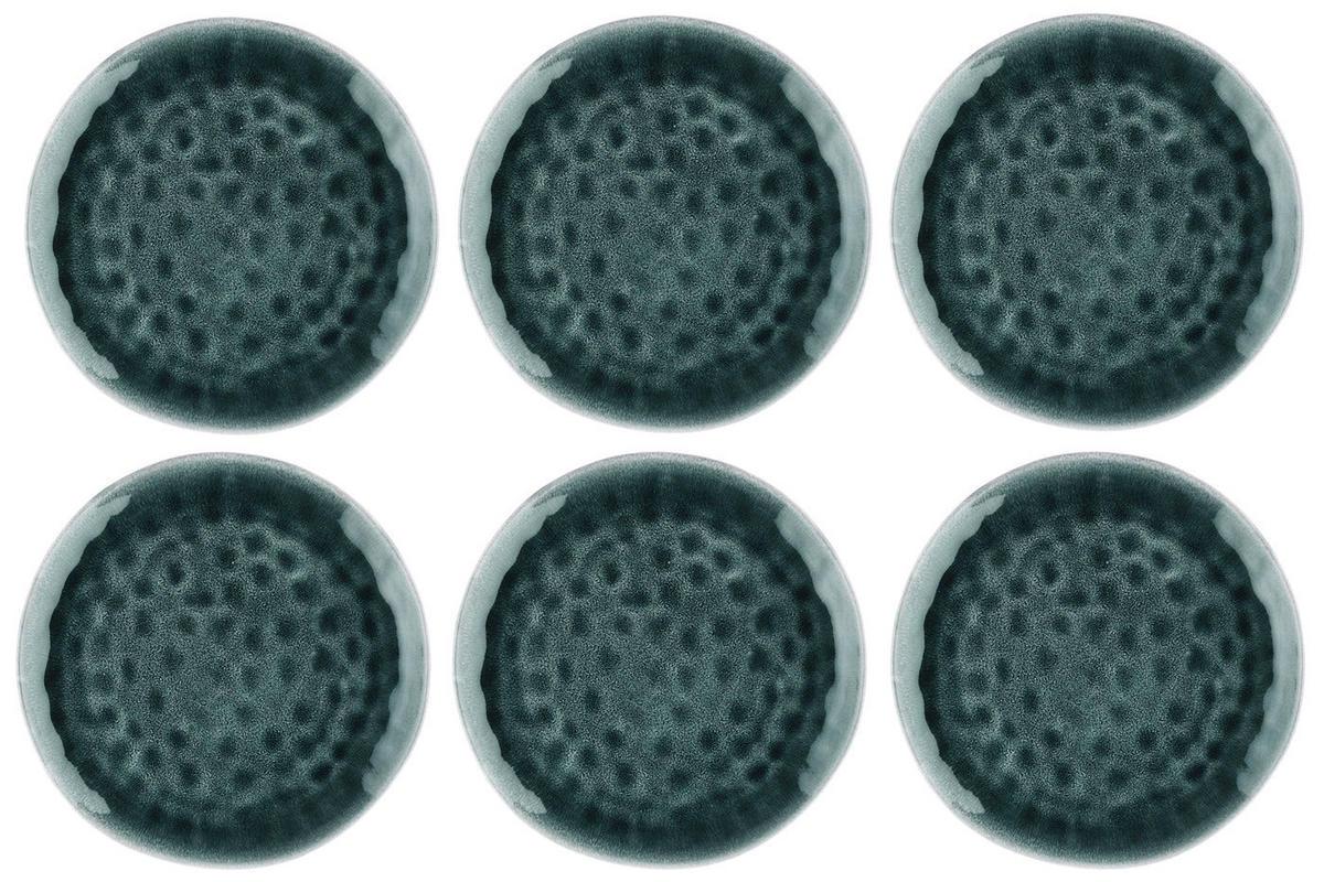 TELLER Moon Ø28,5cm - 6er-Set - Petrolfarben - Blau, Keramik (28.5cm) - Björn
