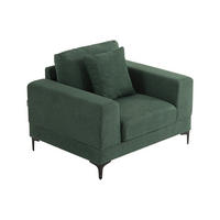 SESSEL - Strukturstoff - Grün - JAMOLO - Grün, Textil (107/82/89cm) - Vente-Unique