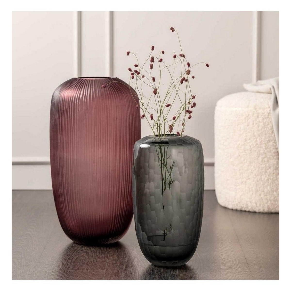 VASEN SCHALEN Lila 28.8/28.8/52 cm L036455 - Violett, Glas (28.8/52cm) - Leonardo