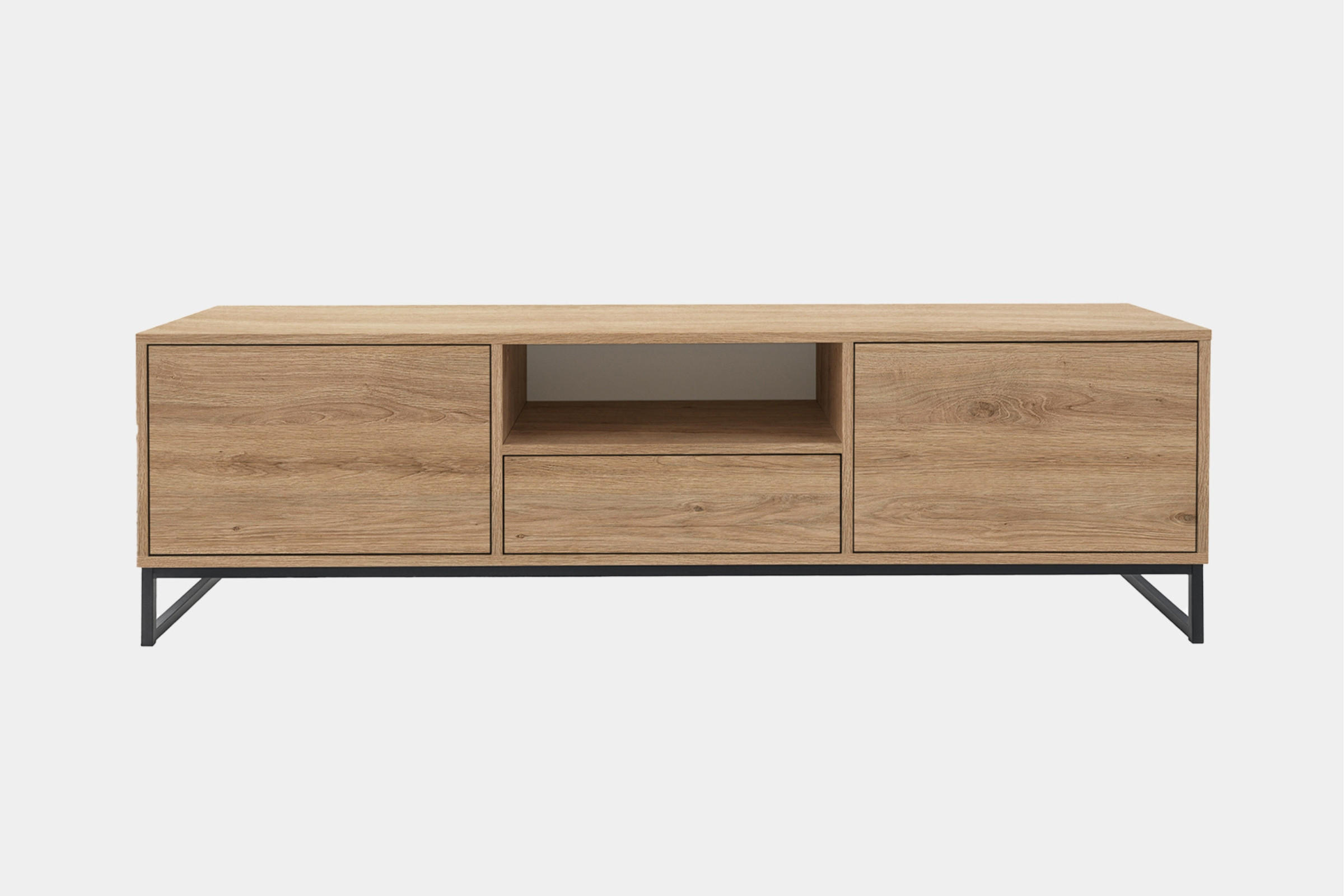 Deine Möbel 24 Tv-Lowboard Eiche 160x49x45 cm