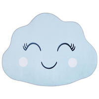 KINDERTEPPICH-CUMULUS 120/90 cm - Blau, Kunststoff (90/120cm) - Beliani