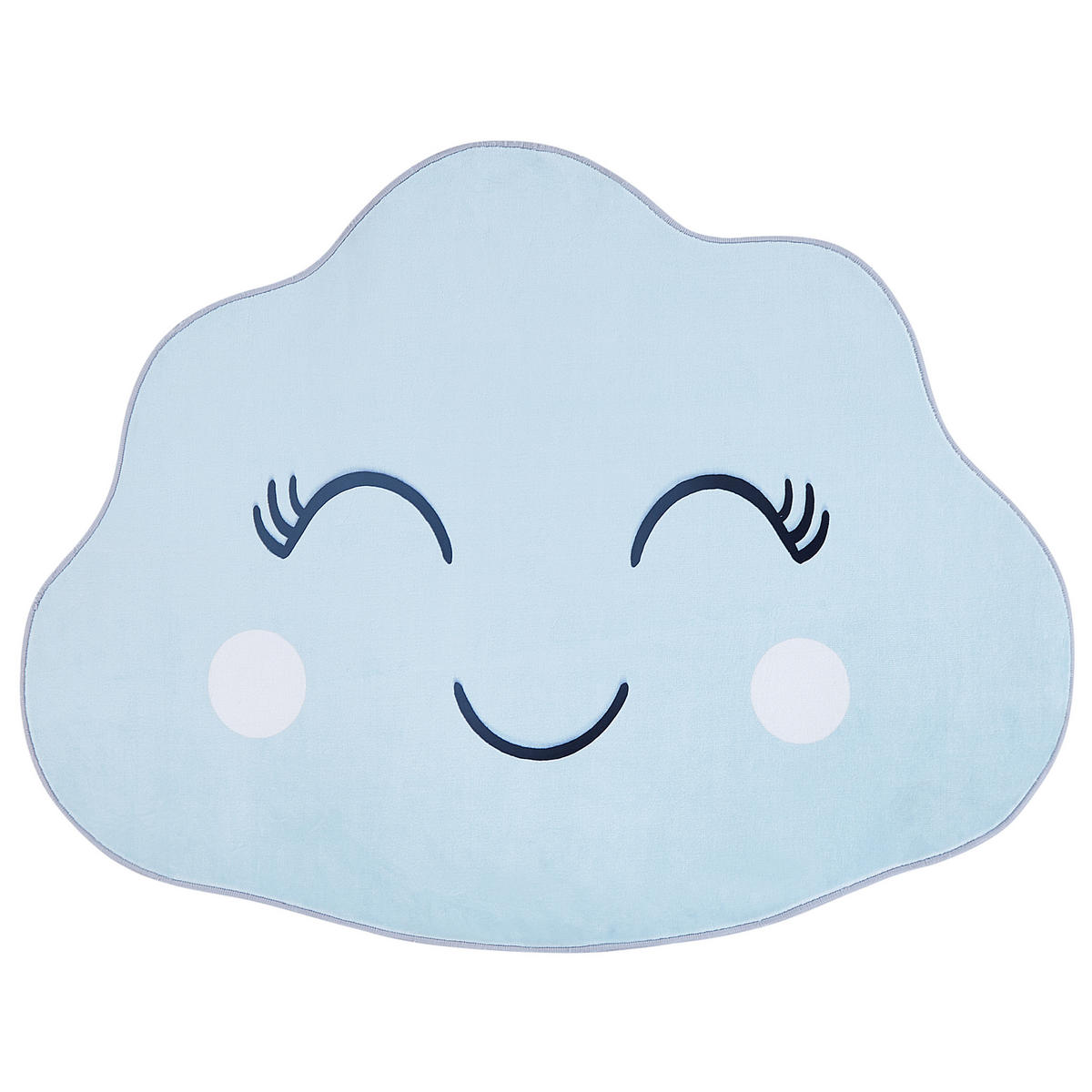 KINDERTEPPICH-CUMULUS 120/90 cm - Blau, Kunststoff (90/120cm) - Beliani