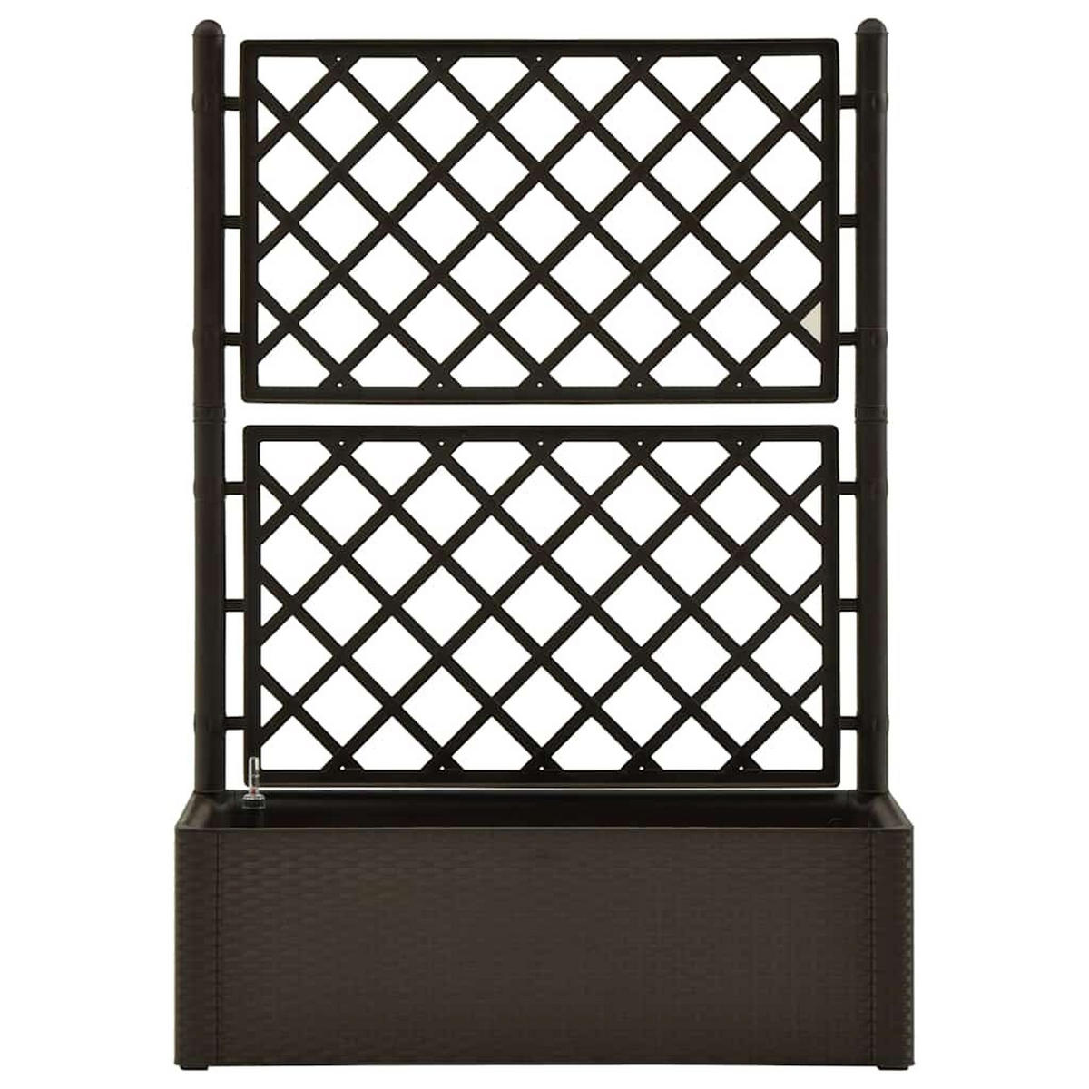 RANKKASTEN Pflanzgefäß BAYO Mokka 100x43x142 cm - Braun, Kunststoff (100/142/43cm) - DELUKE