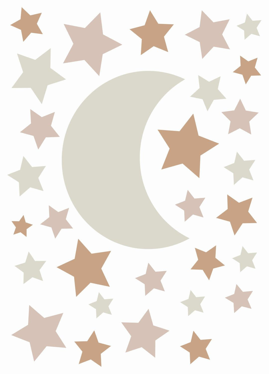 ESTAhome Wandtattoo Beige 47.5x66x66 cm