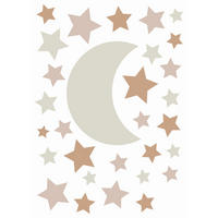 WANDTATTOO Sternenhimmel 47.5 x 66 cm - Beige, Papier (47.5/66/66cm) - ESTAhome