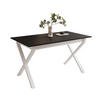 ESSTISCH ARTON II ausziehbarer Tisch 140-195 cm für 6-8 Personen - Schwarz/Weiß, Holzwerkstoff/Metall (140/80/77cm) - Lookway
