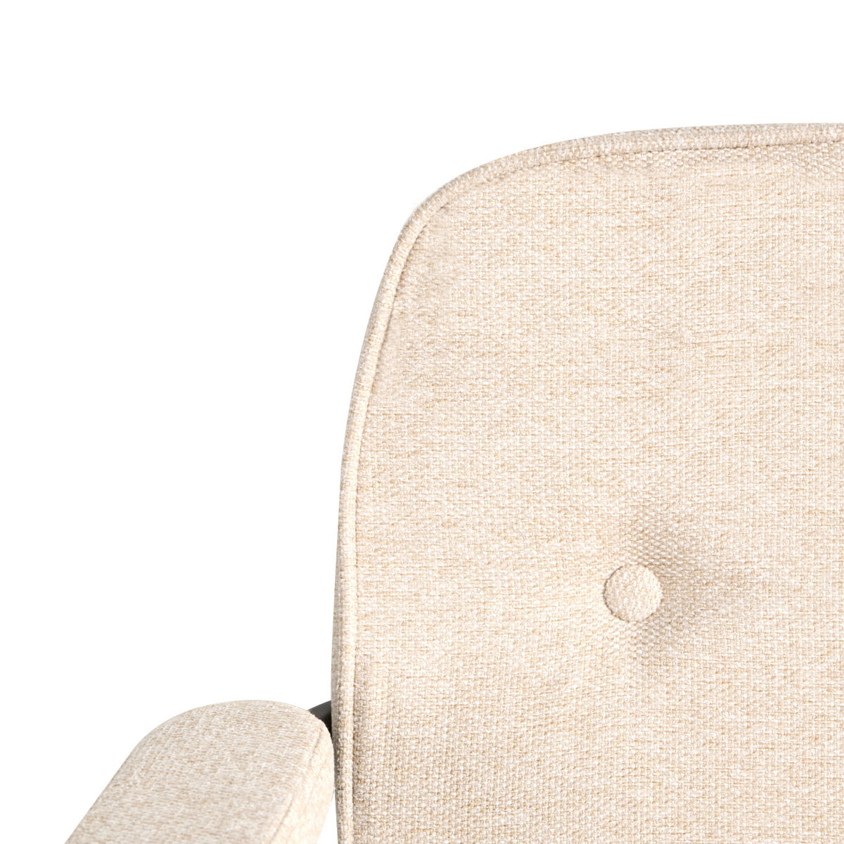 SCHREIBTISCHSTUHL Stoff Hellbeige Pawnee - Beige, Textil (64/88/64cm) - Beliani