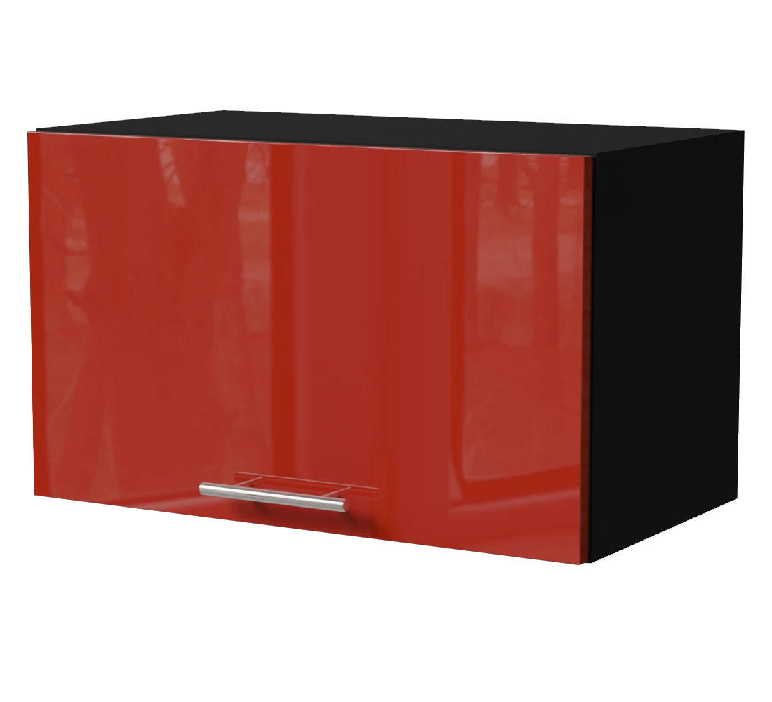 Feldmann-Wohnen Klapphängeschrank Rot, Schwarz 60x36x32.5 cm