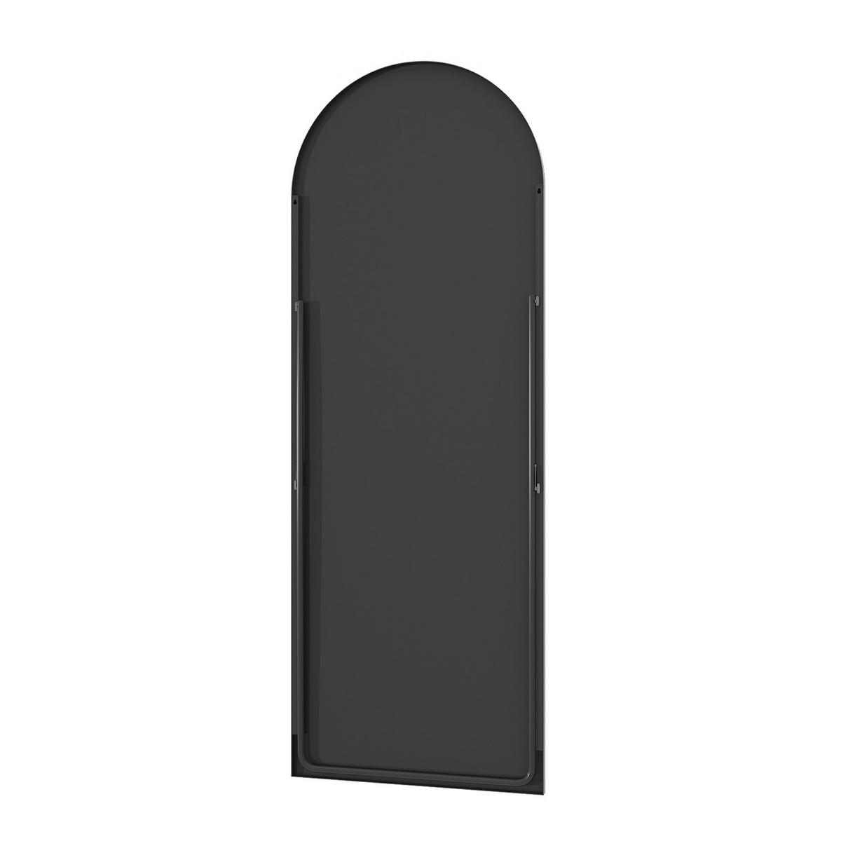 STANDSPIEGEL Ganzkörperspiegel, Freistehend, Moderner Ankleidespiegel - Schwarz, Metall (53/162/5cm) - Joyfair