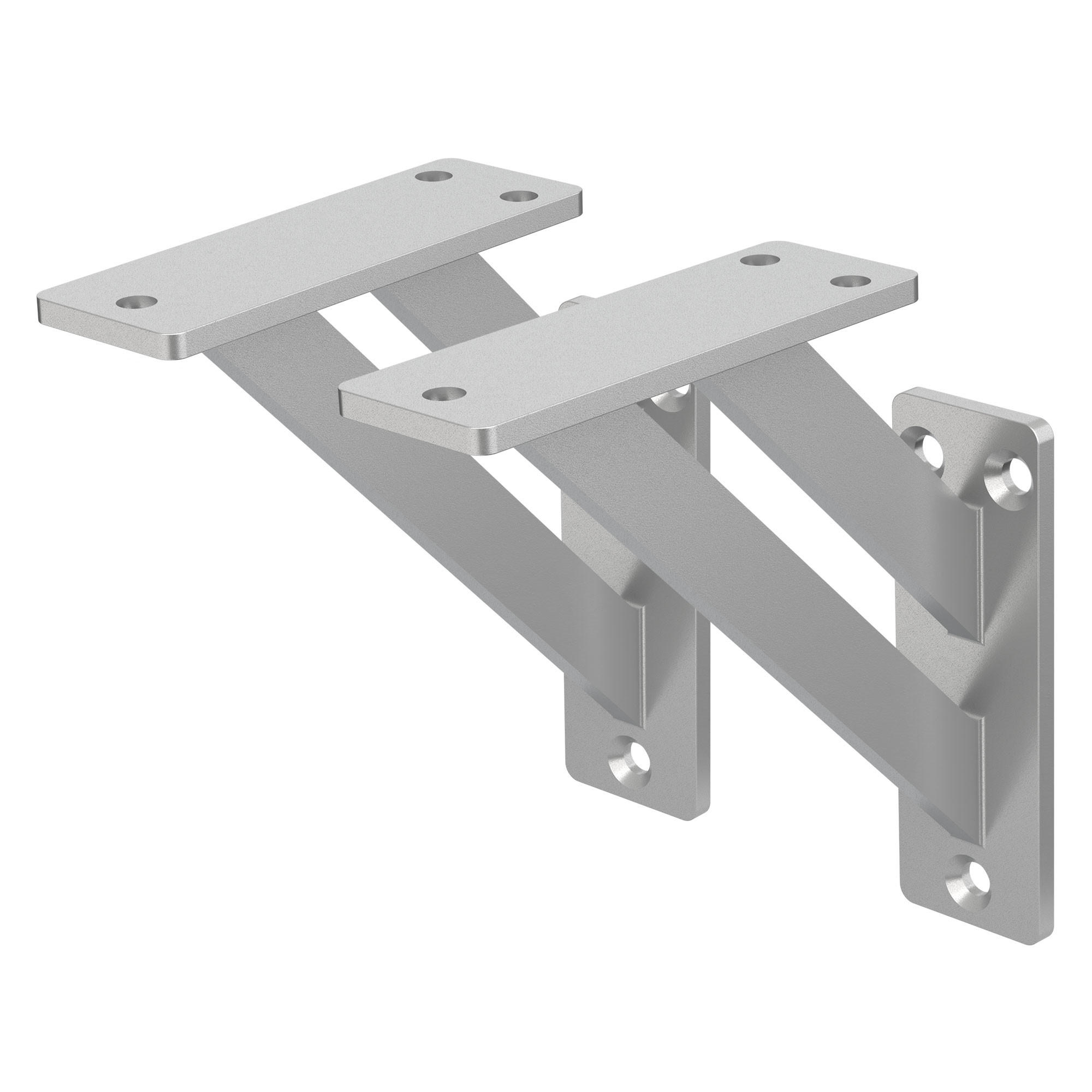 REGALHALTERUNGEN - Silberfarben, Metall (12/3/12cm) - ML-DESIGN