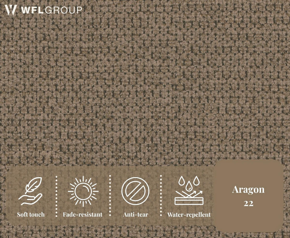 BOXBETT Calio Rise mit Bettkasten, Braun Chenille 120x200 cm – inkl. H4 Taschenfederkern Matratze & Foam Topper - Beige/Schwarz, Holz/Holzwerkstoff (120/200cm) - WFL GROUP