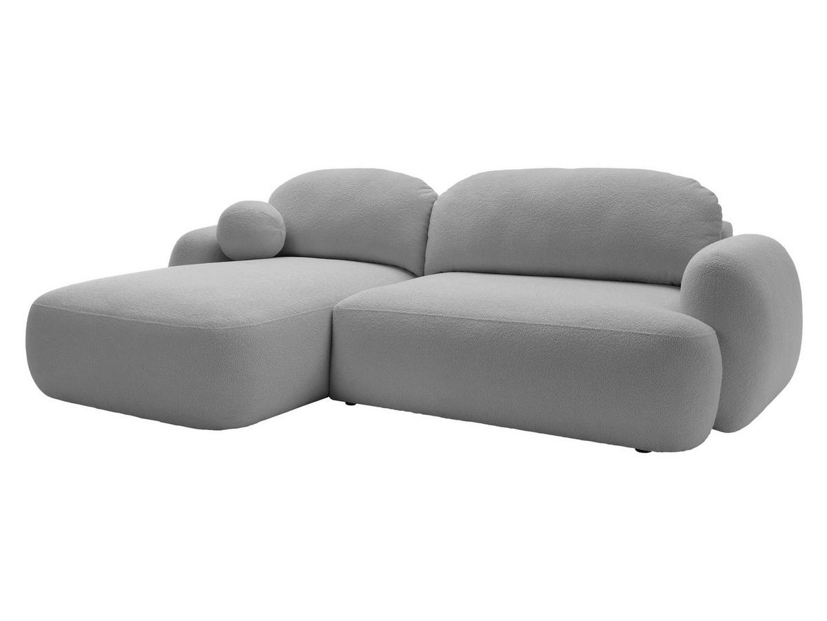 ECKSOFA Mayo, Seite: Links - Hellgrau/Schwarz, Holz/Kunststoff (275/175cm) - MIRJAN24
