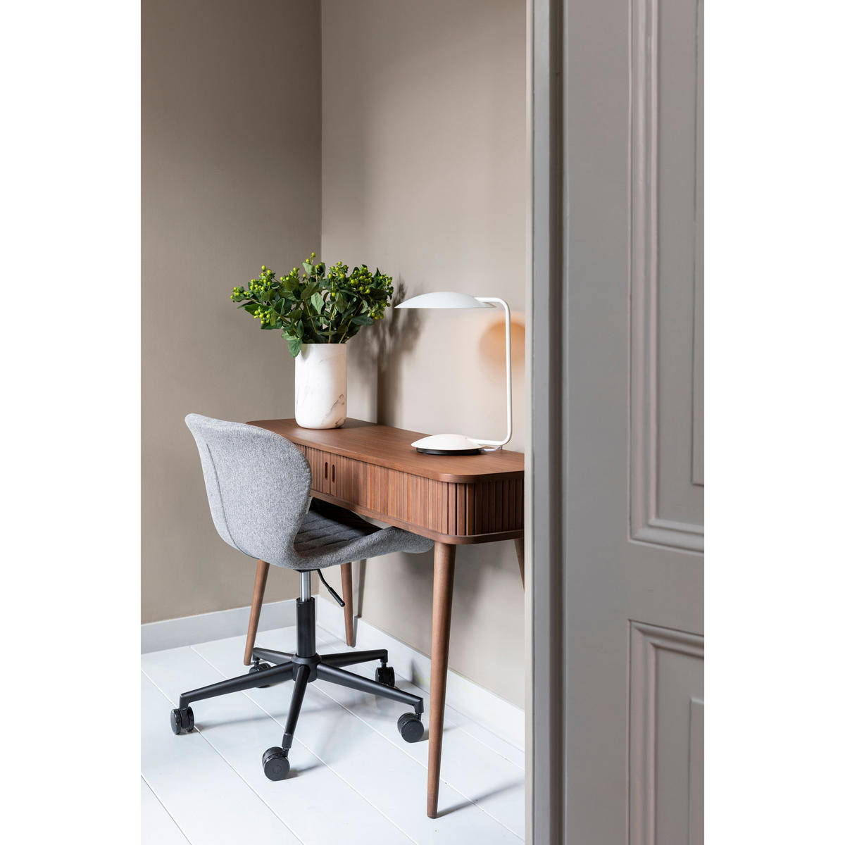 KONSOLENTISCH Barbier Holz Walnuss - Braun, Holz (35/120/74cm) - Zuiver