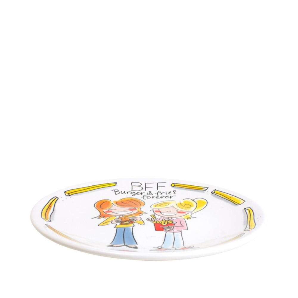 FRÜHSTÜCKSTELLER BFF in Bunt - 22cm - Multicolor, Keramik (21.8/21.8/2.5cm) - Blond Amsterdam