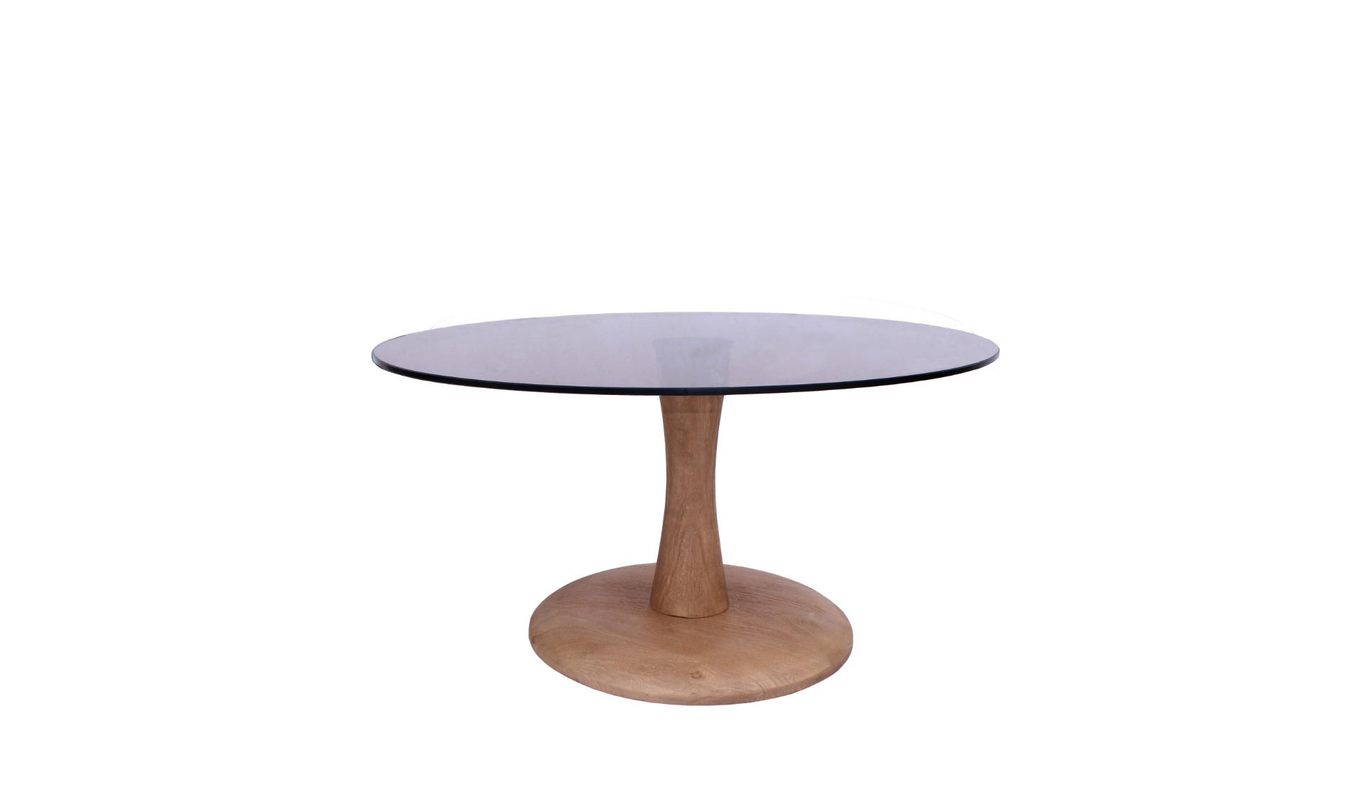 BEISTELLTISCH Faye Braun 75/75/30 cm - Braun, Glas (75/75/30cm) - Livingfurn