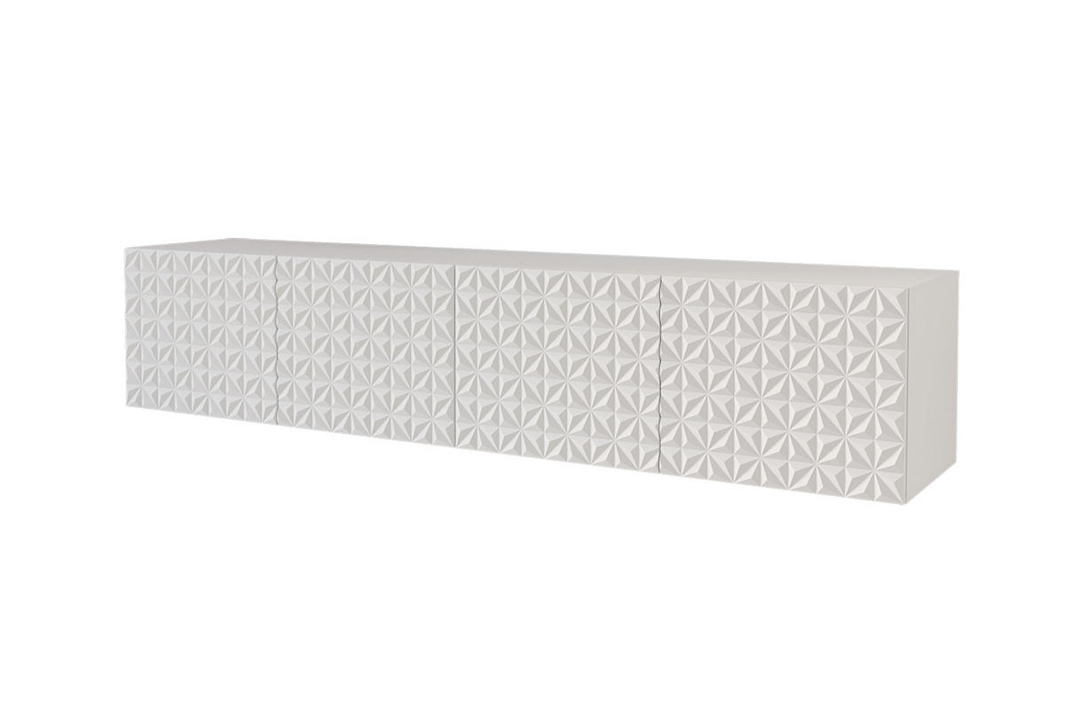 LOWBOARD VIRA-W 2x100x40x41 cm - Weiß - Weiß, Holzwerkstoff (200/40/41cm) - ALTDECOR