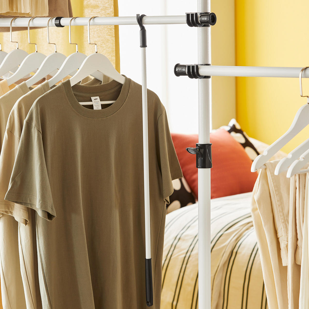 TELESKOP GARDEROBEN SYSTEM - Weiß, Kunststoff (226/285/3cm) - SoBuy