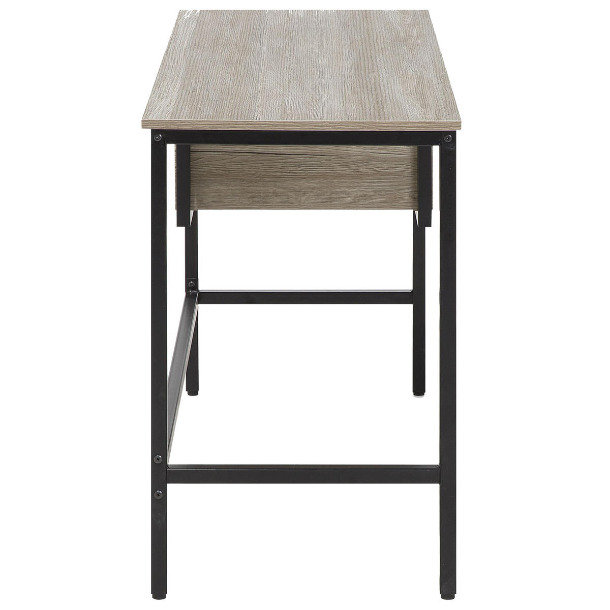SCHREIBTISCH heller Holzfarbton 120/48/76 cm Grant - Hellgrau, Holzwerkstoff (48/120/76cm) - Beliani