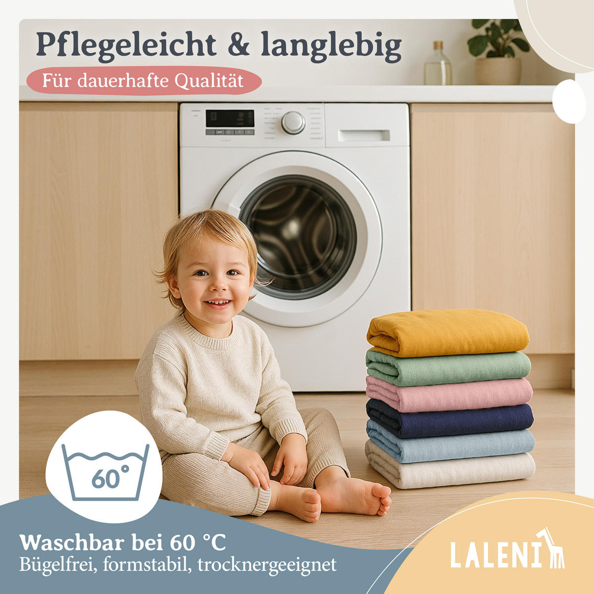 SPANNBETTLAKEN für Beistellbett & Stubenwagen – 100% Baumwolle, Atmungsaktiv & Weich, 50x89x10 cm, Grün - Grün, Textil (50/89cm) - Laleni