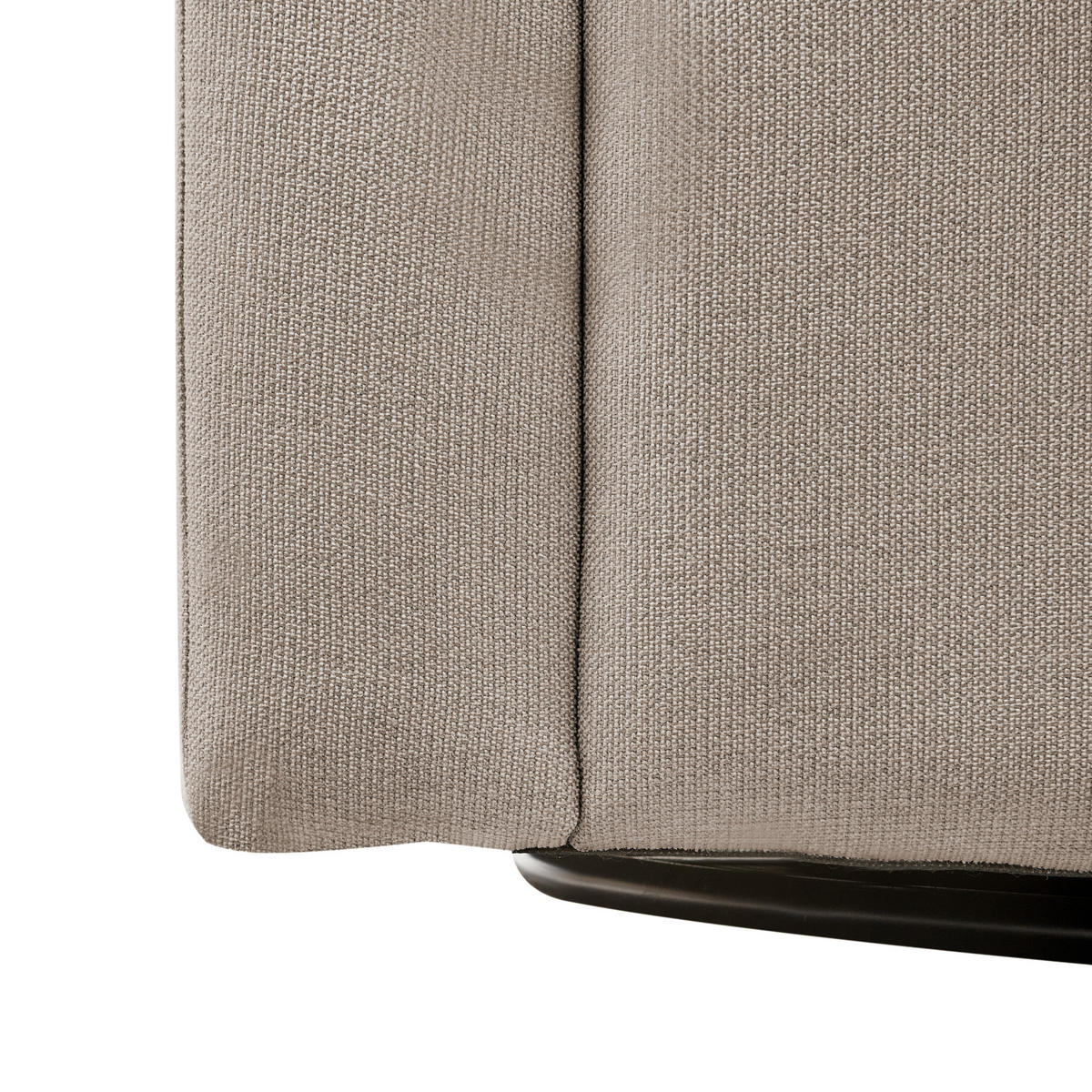 DREHSESSEL Stoff Taupe Magnor - Taupe, Textil (76/74/73cm) - Beliani