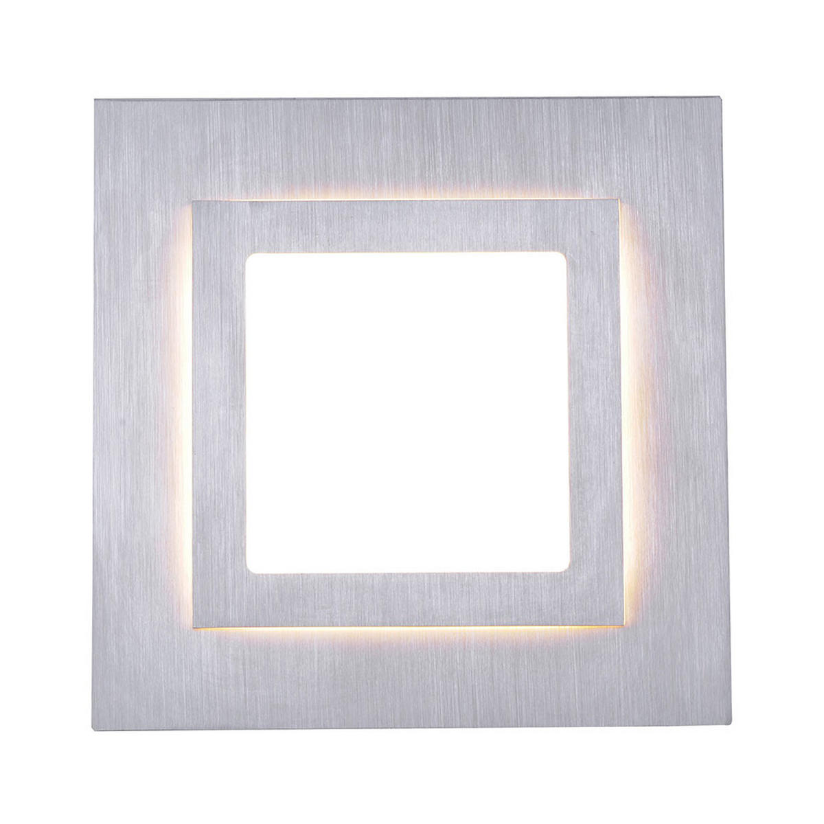 LED DECKENLEUCHTE TILING Aluminium Silber - Silberfarben, Metall (30/30/4.5cm)
