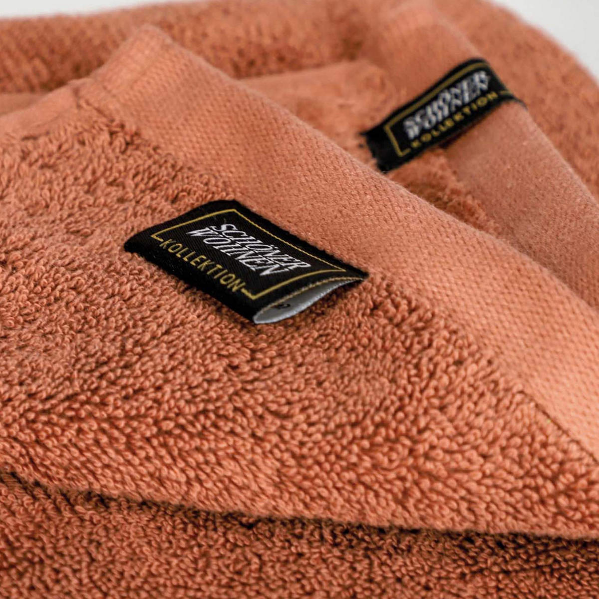 GÄSTEHANDTUCH 3ER SET AUS 100 % BAUMWOLLE SENSE - Rostfarben, Textil (30/50cm) - Schöner Wohnen
