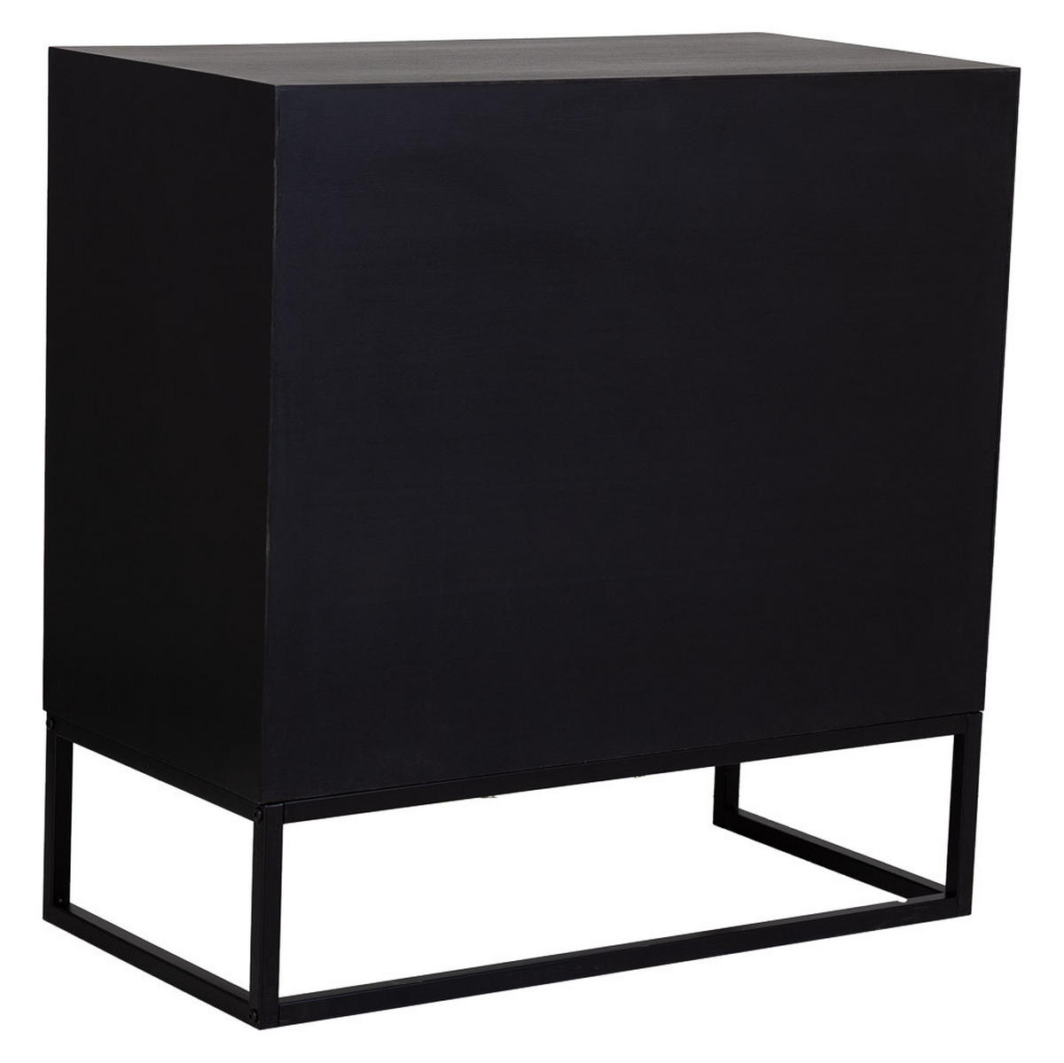 KOMMODE mit 3 schubladen aus holz und metall 80x39x81 cm - Braun, Holz (80/81/39cm) - Wanderlust
